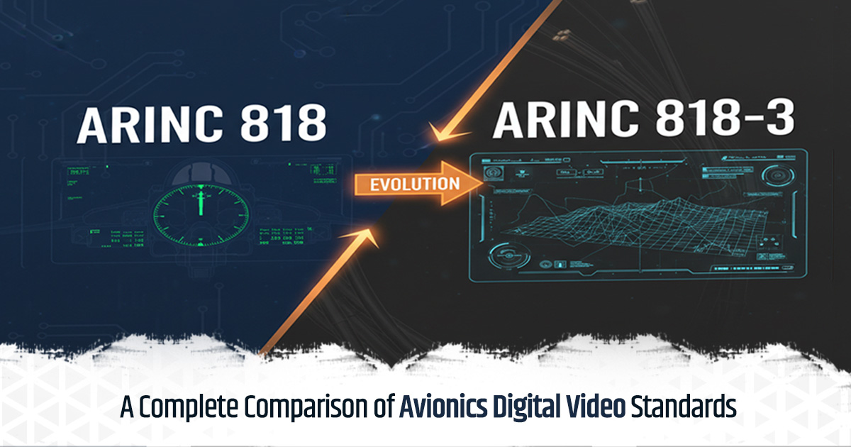 From ARINC 818 to 818-3 - A Complete Comparison of Avionics Digital Video Standards